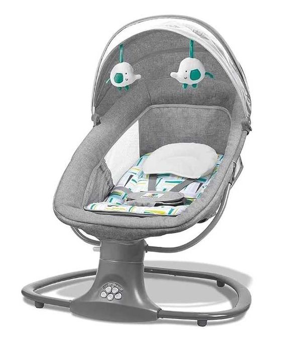 Leagăn electric și balansoar muzical pentru bebeluși