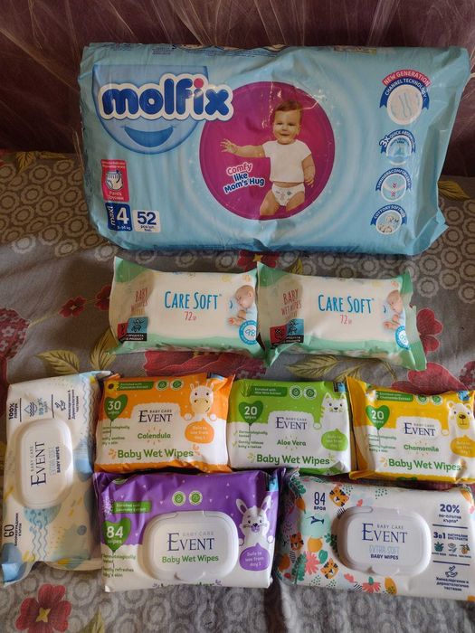 НОВО! Комплект Влажни кърпи EVENT BABY care
