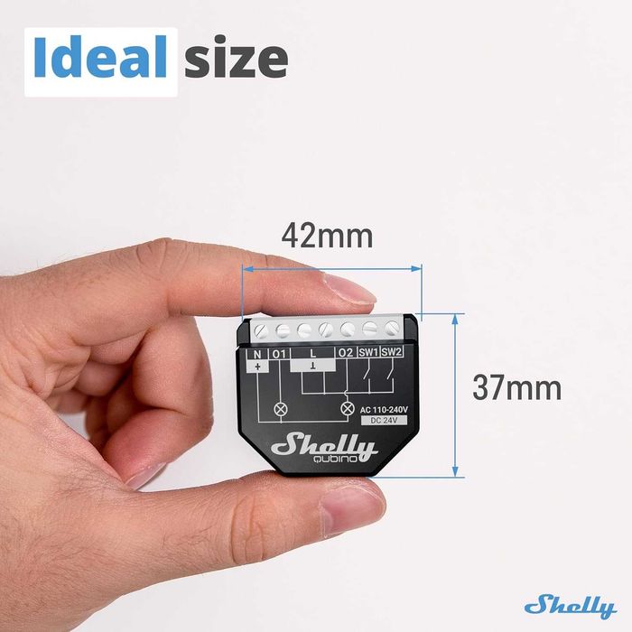 Shelly Wave 2PM Z-Wave смарт реле 2 канала с енергометър