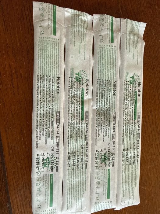 Vând Catetere / Sonde urinare Nelaton CH 14 (180 mm) – Cutie 60 buc.