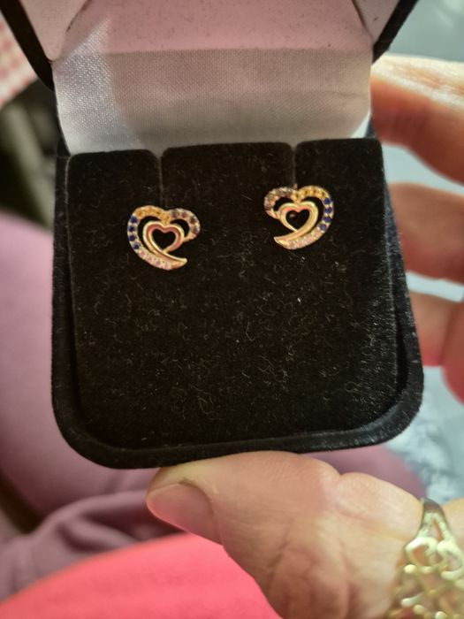 Cercei aur 14k, 1.23gr