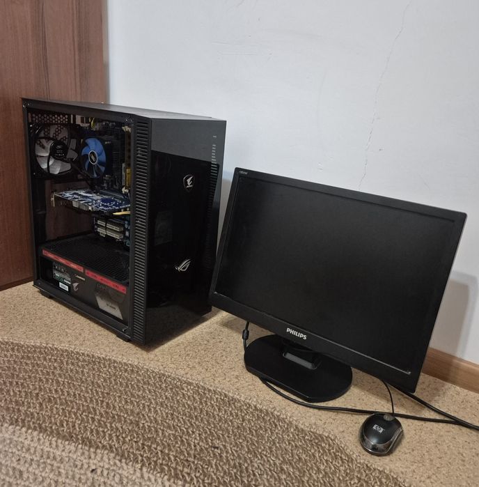 ПК с монитором — готов к работе, учёбе и играм,