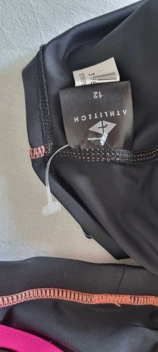 Бански от две части за момиче, черен