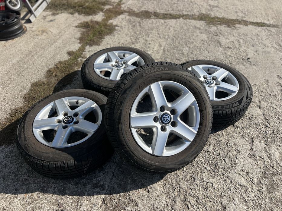 Джанти със ЗИМНИ гуми 195/65/15 за VW: Jetta , Golf, Caddy,Touaran 15”