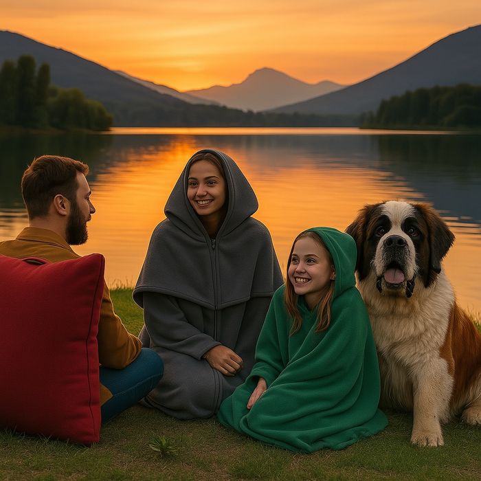 Подушка, плед, пончо 3в1