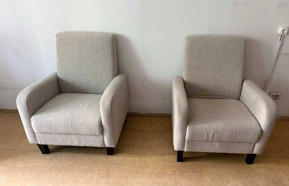 2 buc Fotoliu Fix Confortabil; Fotoliu tapitat