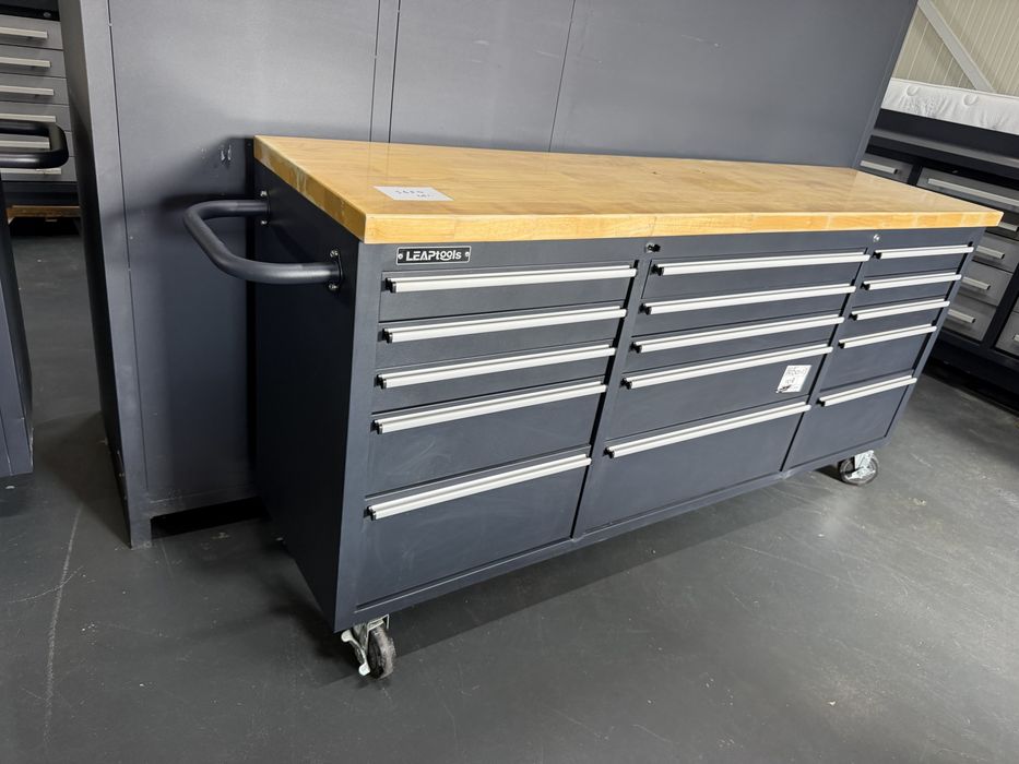 Banc de lucru mobil profesional LEAPTOOLS LT72WB15DR – 15 sertare – cu roți – 183,6 cm