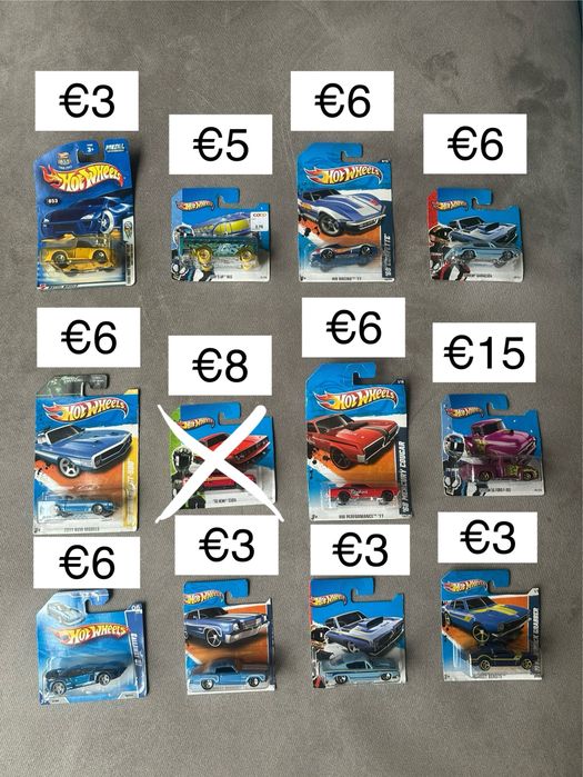Hot Wheels колички - различни mainline/мейнлайн модели преди 2014