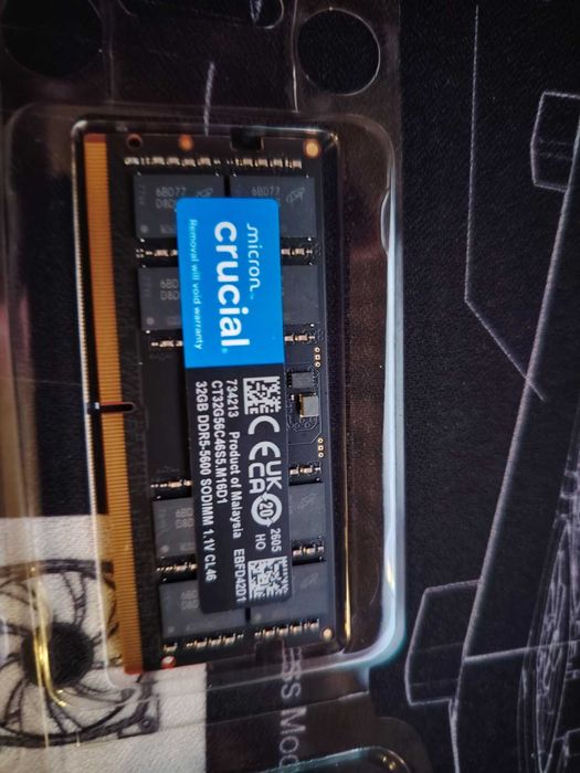 Рам памет за лаптоп Crucial 2x32GB 64GB 5600MHz DDR5 SO-DIMM