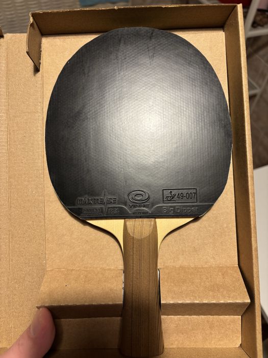 Paleta profi tenis de masa - Lemn Hinoki & fețe Yinhe Big Dipper