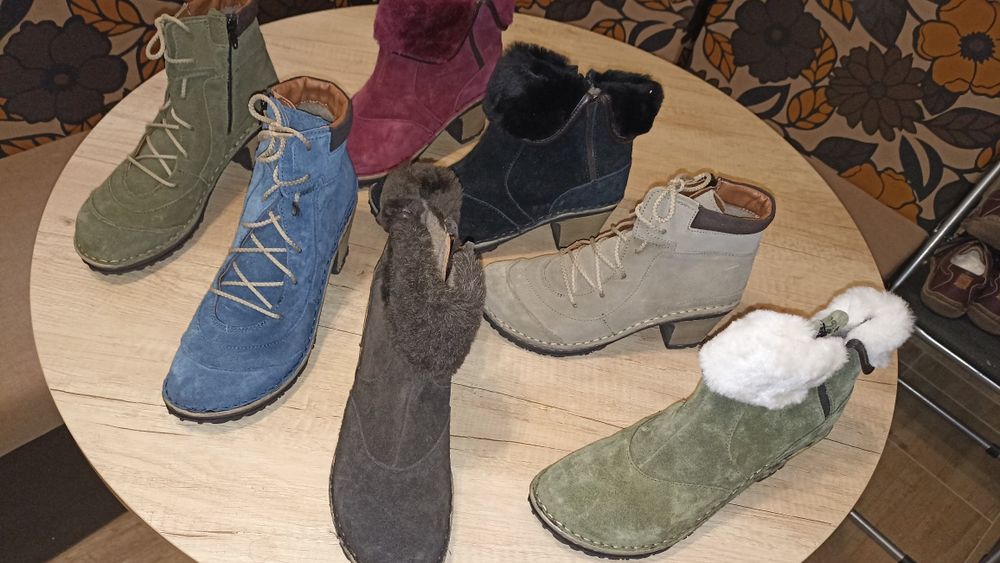 Дамски боти естествена кожа нови