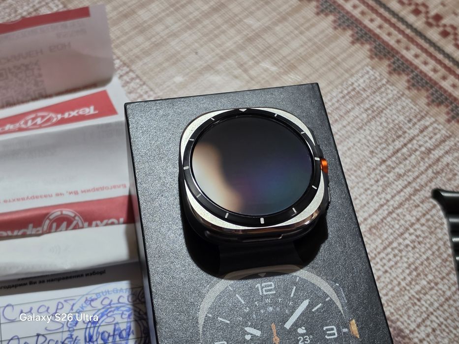 Samsung Galaxy Watch Ultra Titanium Silver! Гаранция! Като Нов!