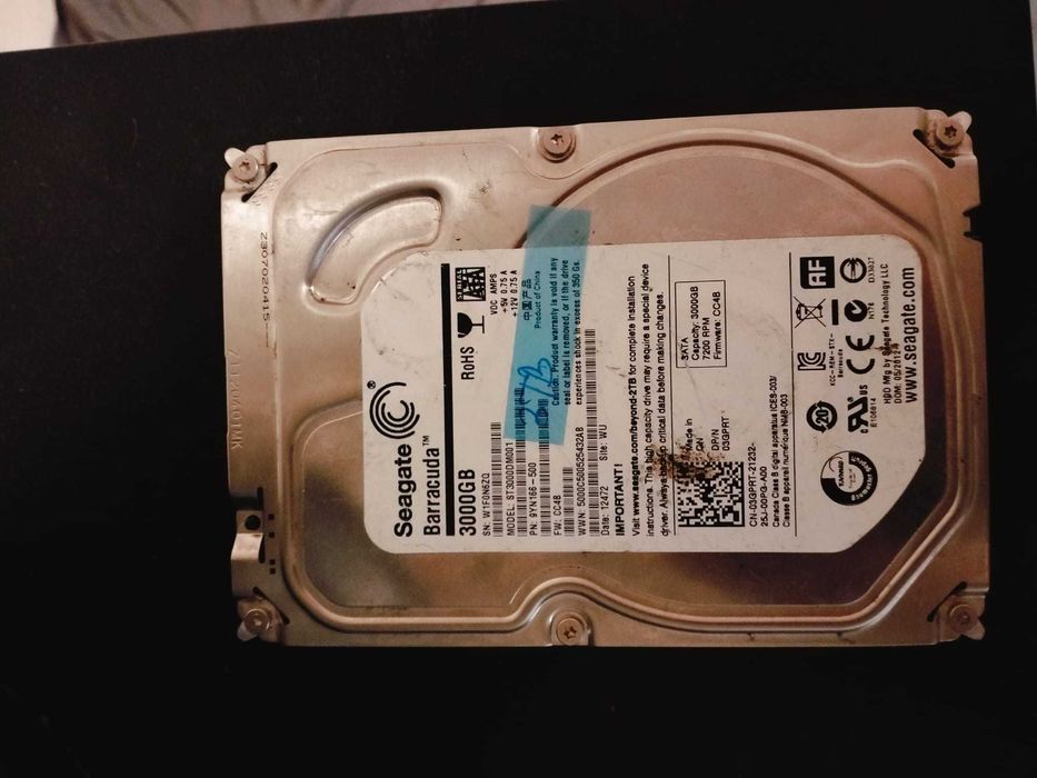 DD Seagate Barracuda 3TB (3000GB) SATA III
