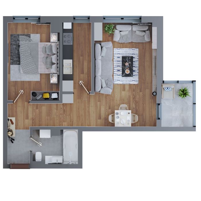 Apartament 2 Camere | TIP 5 | 58mp | Complex Comat Towers
