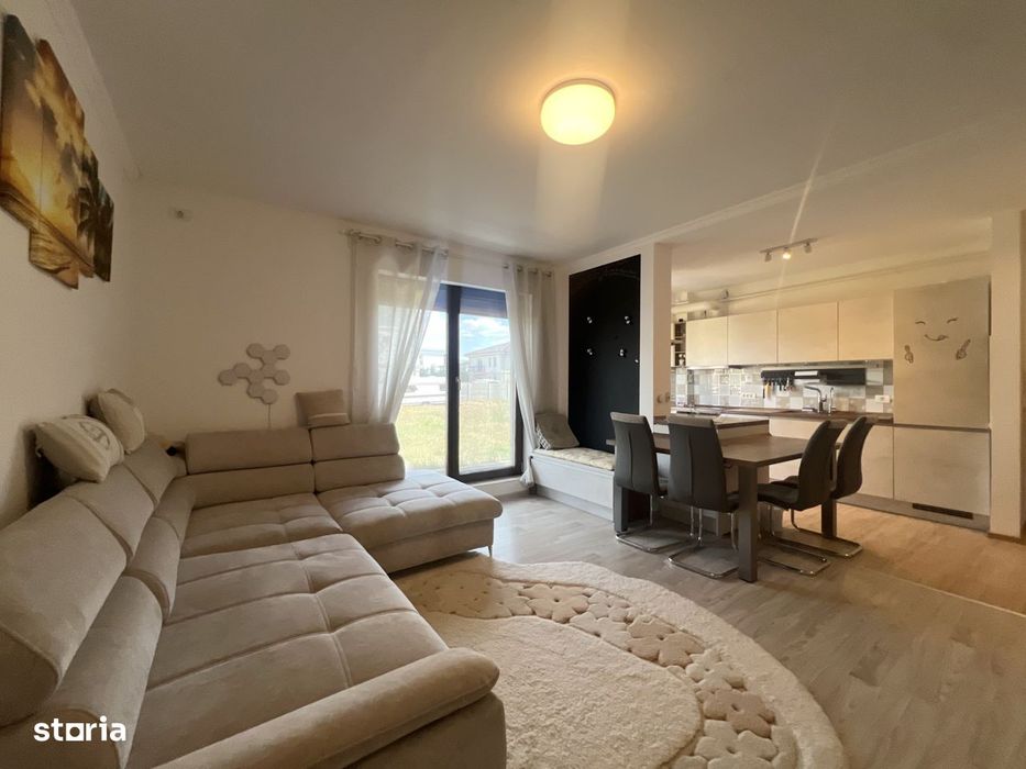 Apartament 2 camere, 50 mp utili, garaj, mobilat si utilat - Giroc — fotografia 3