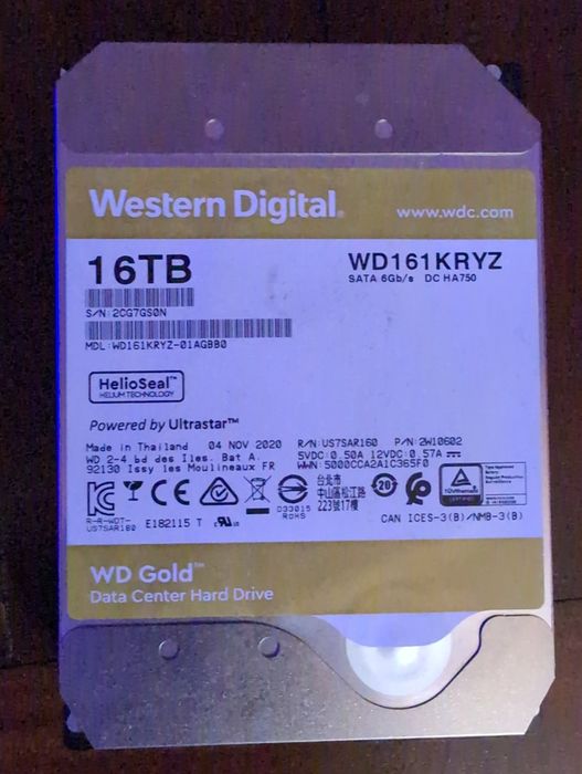 10, 12 ,16, 18 TB HDD SATA & SAS Hard Disk  Drives