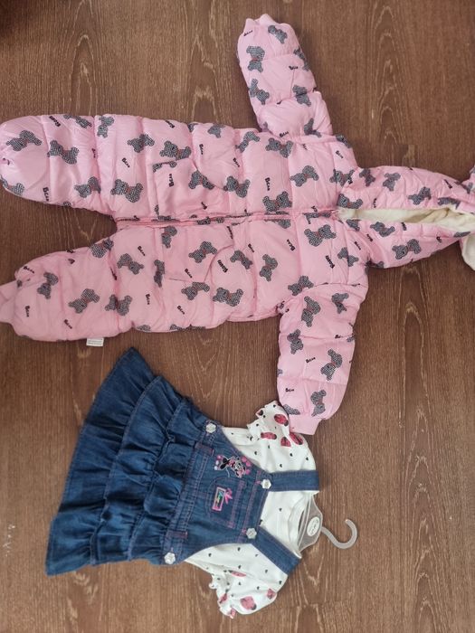 Цена за все Вещи для девочек 1-2 года Турецкий сарафан комбинезон нови