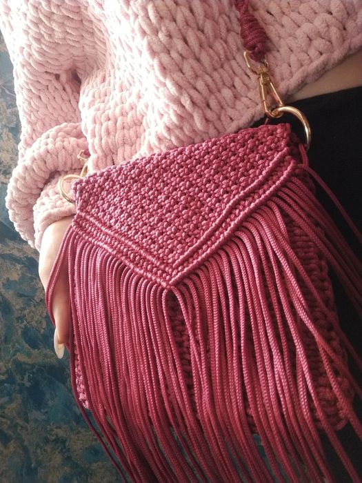 Сумочка макраме ручной работы
