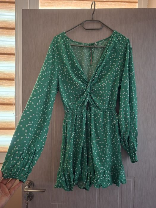 Стилен гащеризон в зелен цвят