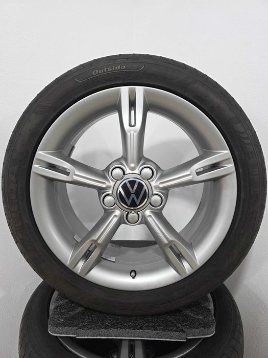 Jante 17 originale si 225 45 17 iarna  Seat Leon FR, Altea FR, VW Golf 5,6,7 Skoda Octavia Superb Audi A3 5x112 57.1