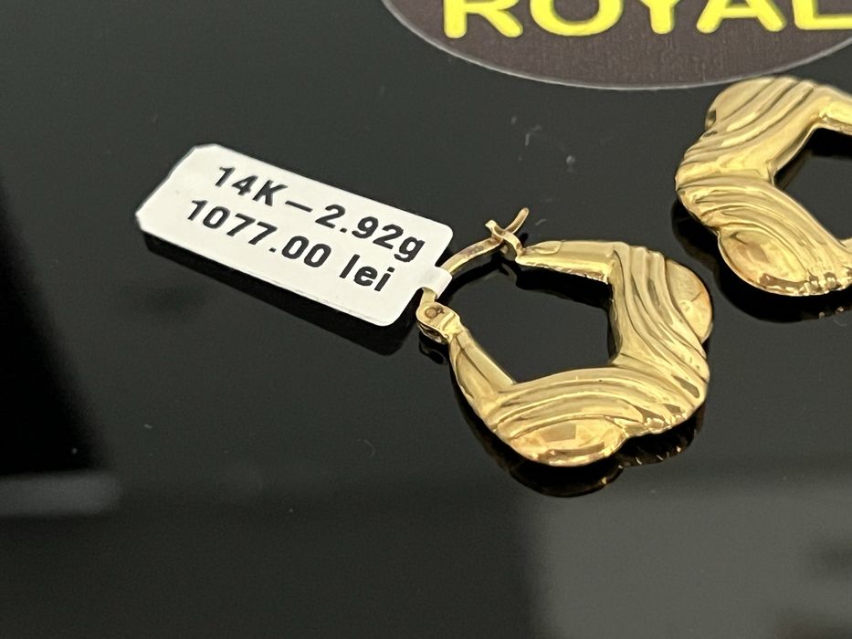 Bijuteria Royal CB : Cercei dama aur 14k 2,92 grame