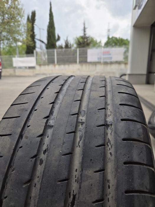 4 летни гуми Yokohama advan sport v105 dot 11.2021. Предни 245/35/20, Задни 275/30/20. Грайфер 4мм