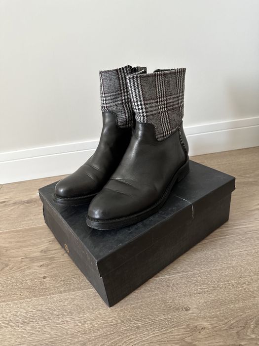 Женский обувь кожанные