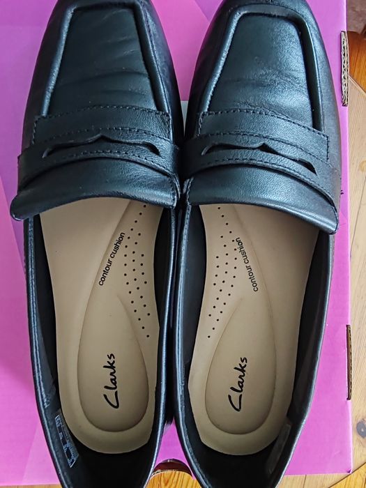 Дамски мокасини Clarks – естествена кожа