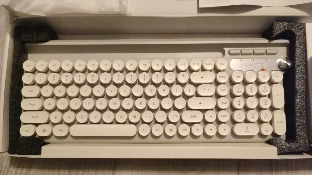 Kit tastatura si mouse wireless LANGTU LT500, Alb, NOU, cert. garantie