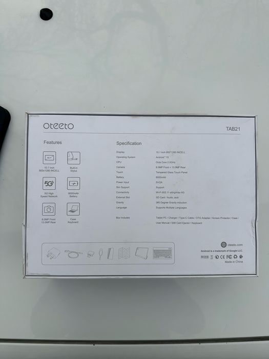 Планшет otetto TAB21
