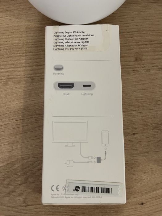 Adaptor original Apple Lightning to Hdmi