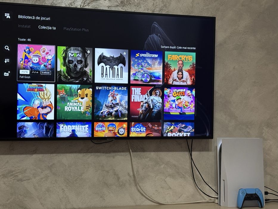 Playstation 5 Disk PS5 Disk in garantie, cu jocuri FIFA 26 Fortnite Minecraft Roblox