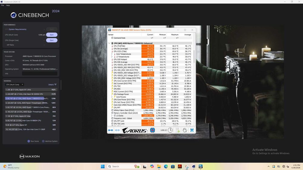 Gaming eSports Ryzen 7 9800X3D 16GB DDR5 RTX 5060