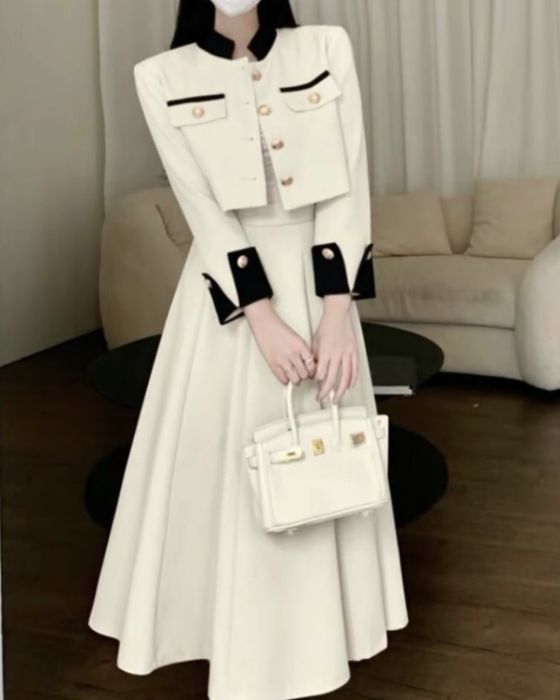 деловой твидовый костюм