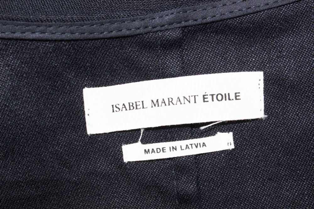 Isabel Marant Etoile оригинална рокля черна ленена прегърни ме 38