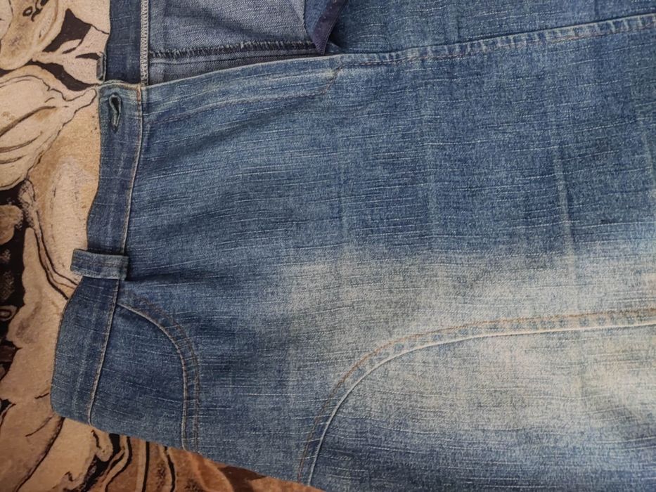 Дънкова пола с избелен ефект