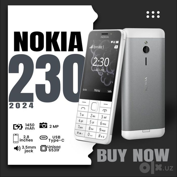 YENGI ! Nokia 230 Dualsim | Garantiya | Dostavka !