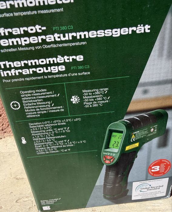 Vând Termometru cu infraroșu Parkside Nou Sigilat.