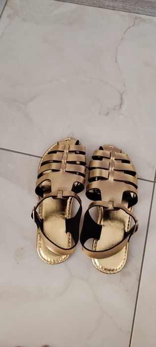 Sandale damă aurii 38 noi