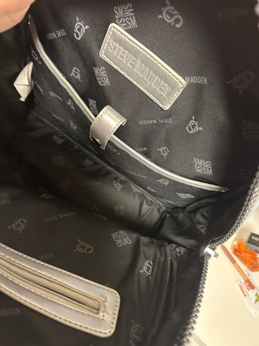 Steve Madden Раница Glazed от еко кожа, Сребрист