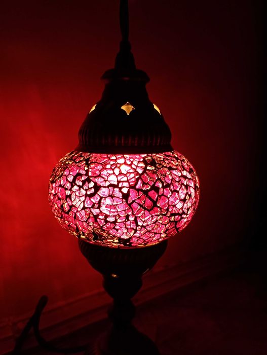 Lampa turceasca din mozaic