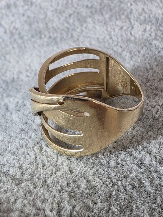 Inel din aur 14K cu design modern suprapus – 3,85 g