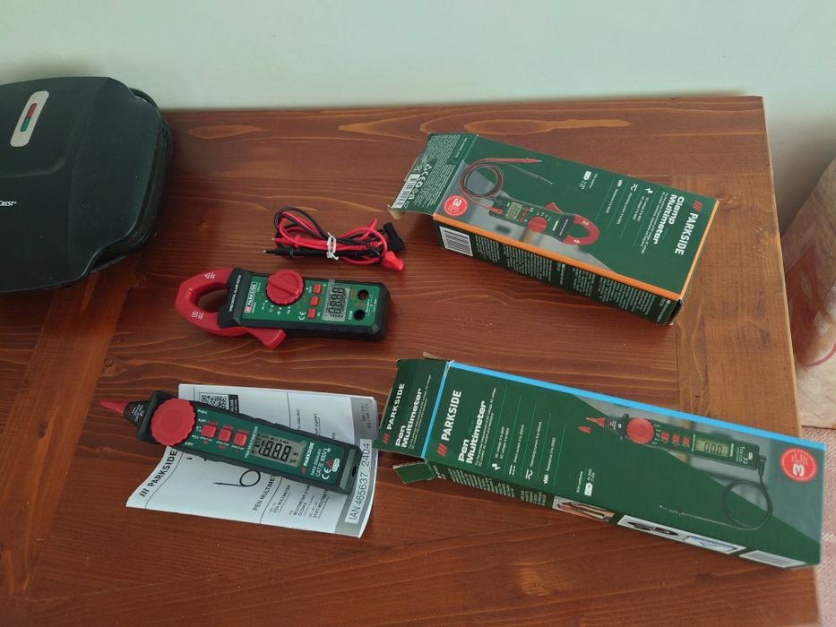 Мултимери: амперклещи и писалка Parkside