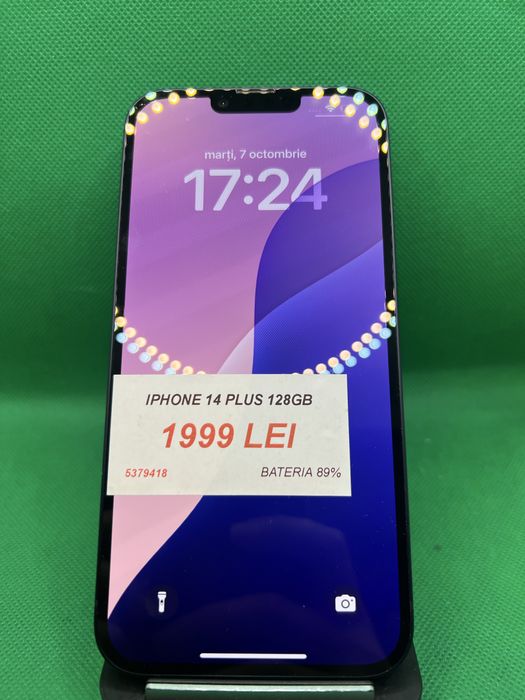 Iphone 14 Plus 128GB, bateria 89%, Lazar Amanet Crangasi, 53794