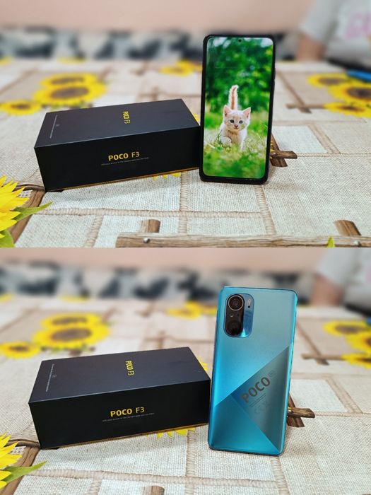 POCO F3 – 5G, 6/128GB, 6.67” AMOLED, 120Hz, Отлично състояние + кутия