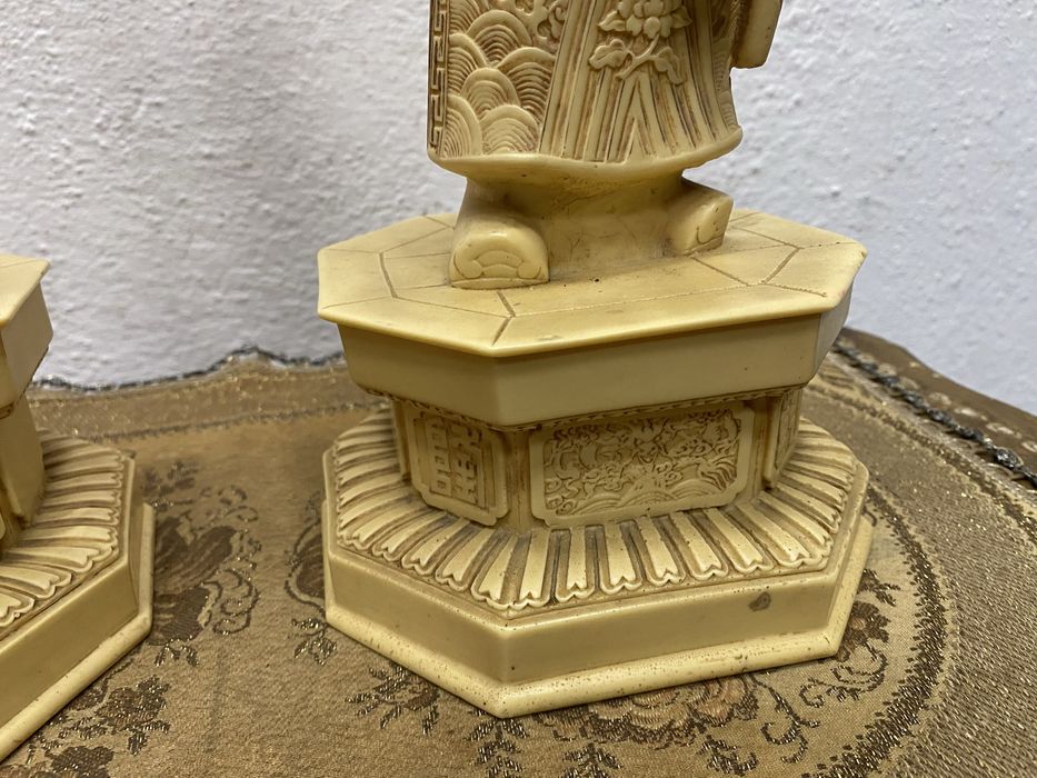 Големи китайски фигури Император и Императрица Qianlong 55 см 1930 г
