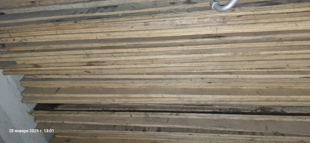 Фанера 8,10 б/у,1.45×80