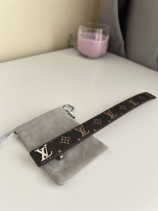 LV Луксозна Monogram гривна – Черна / Кафява – Топ модел