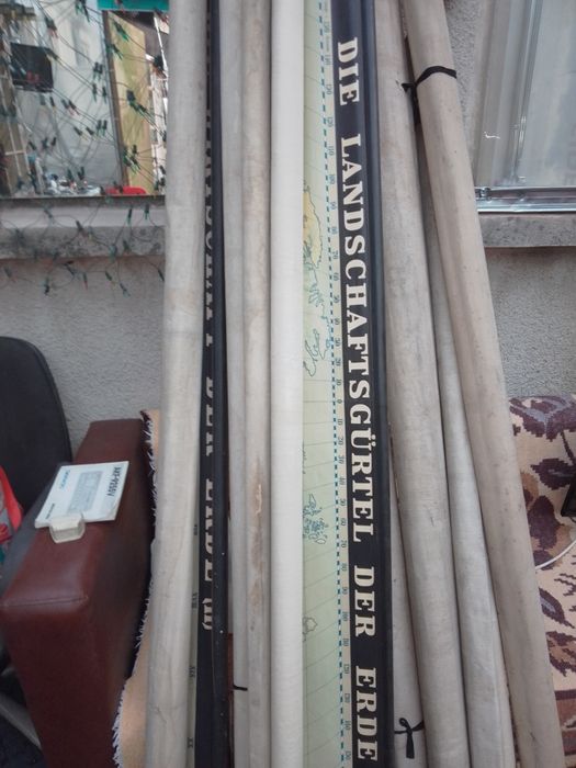 Hărți didactice  vechi in limba germana