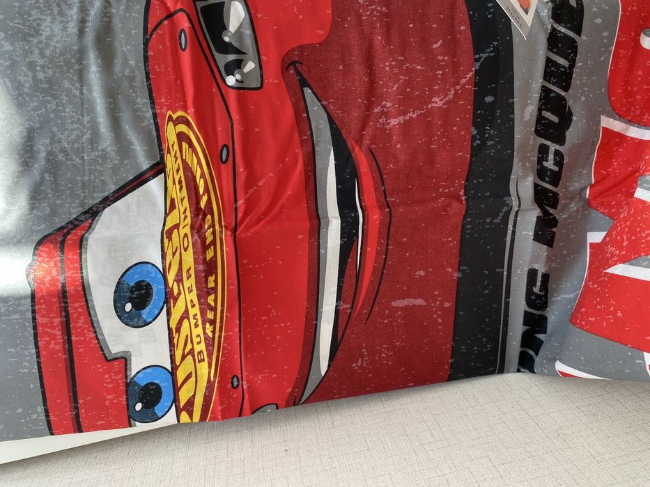Детски спален комплект от 2 части Disney Cars LMQ Maqueen, Светкавицата Макуин, за кошарa или малко легло